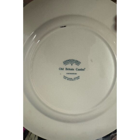 Vintage JOHNSON BROTHERS Red Dinner Plate 10" Blarney Castle, Old Britain Castle - Picture 3 of 3